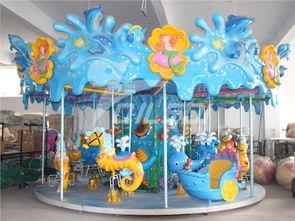 成人拼装旋转木马视频,旋转木马亲子时光